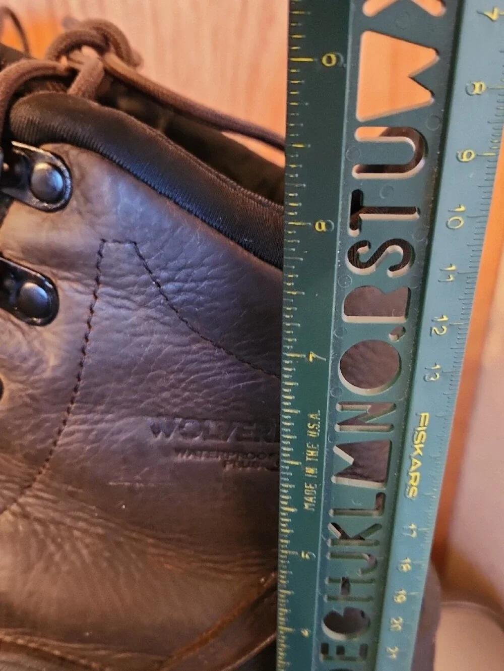Wolverine Brown  Lace-Up Waterproof Work Boots